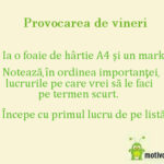 Provocarea de vineri: Stabileşte-ţi priorităţile